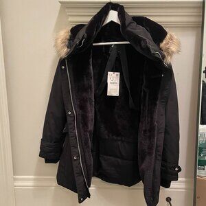 NWT Black Winter Parka || Zara